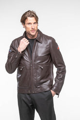 Steve McQueen Craig 2 Leather Jacket Dark Brown Men